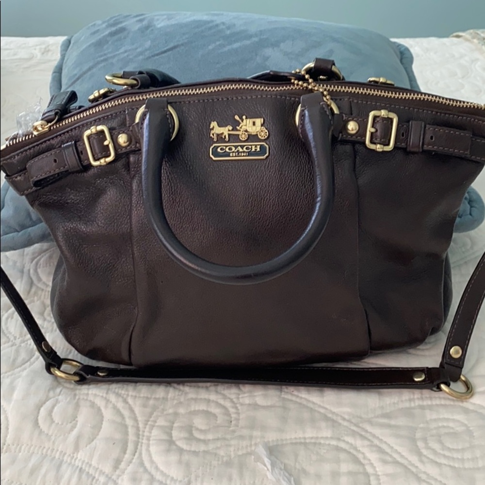 Luscious coach satchel bag in brown